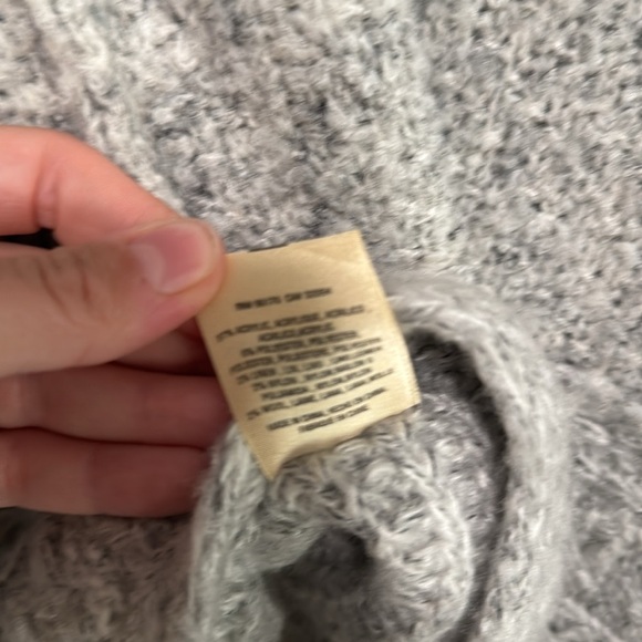 Moth Gray Textured Knit Cardigan Sweater - Picture 8 of 8